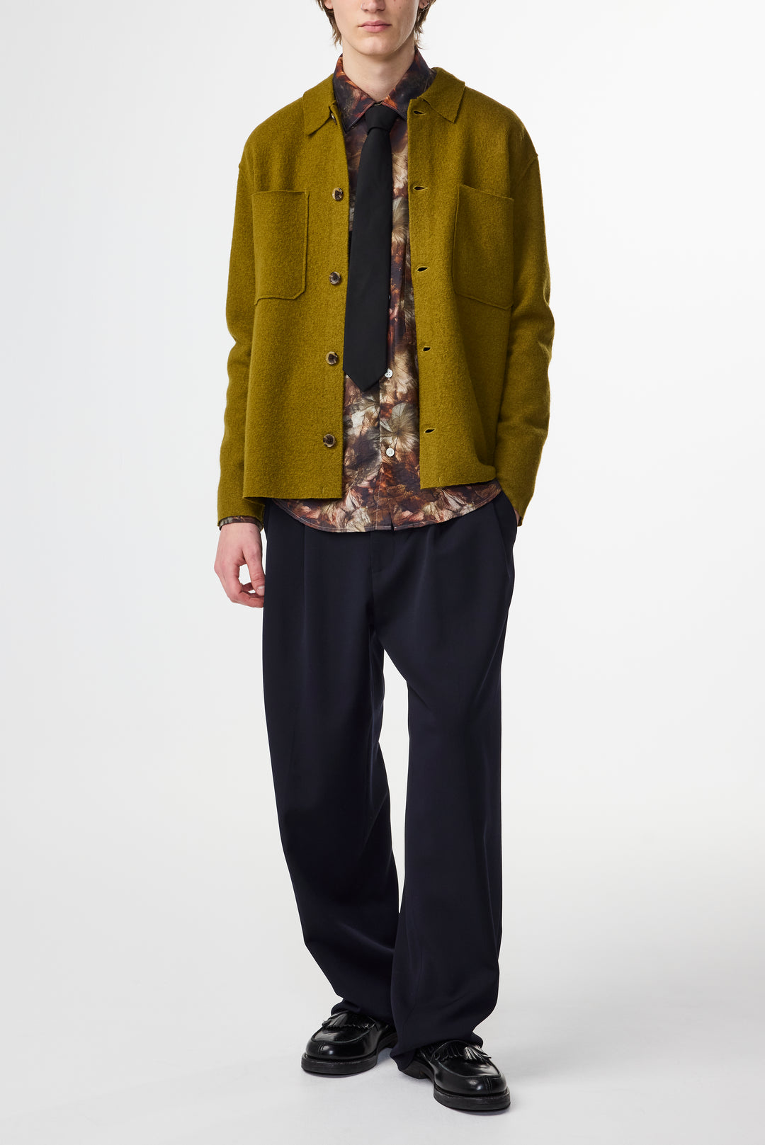 NN07 Jonas 6398 Boiled Wool Shirt in Firene | Buster McGee Daylesford