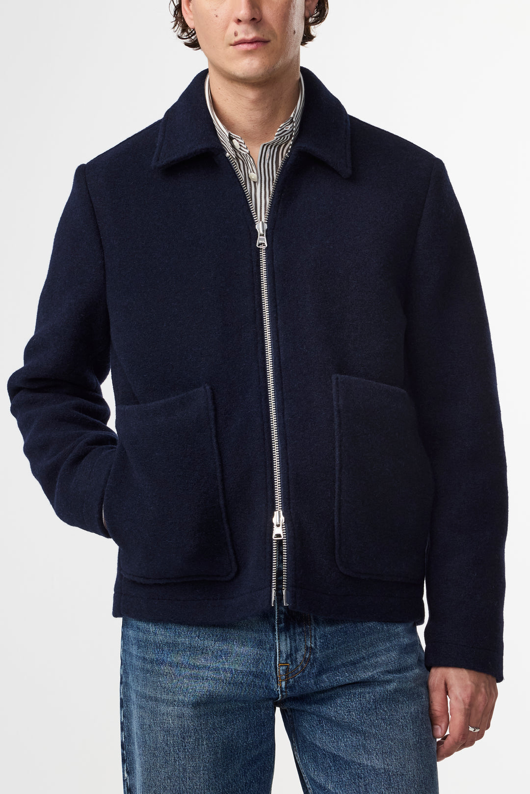 NN.07 Gael 8267 Jacket in Navy Blue | Buster McGee Daylesford