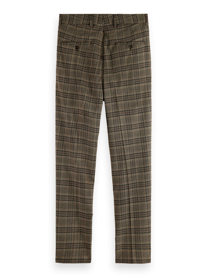 Irving Slim Tapered Chino in Camel Night Check | Buster McGee