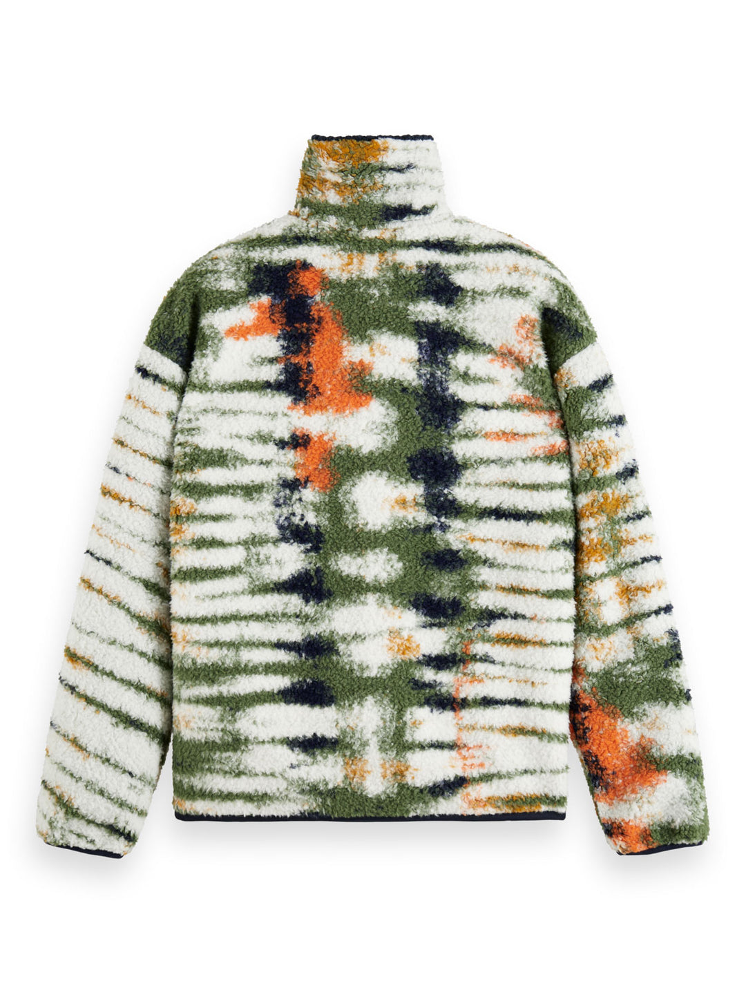 Scotch & Soda - Printed Teddy Fleece Jacket in Harmonica Tie Dye