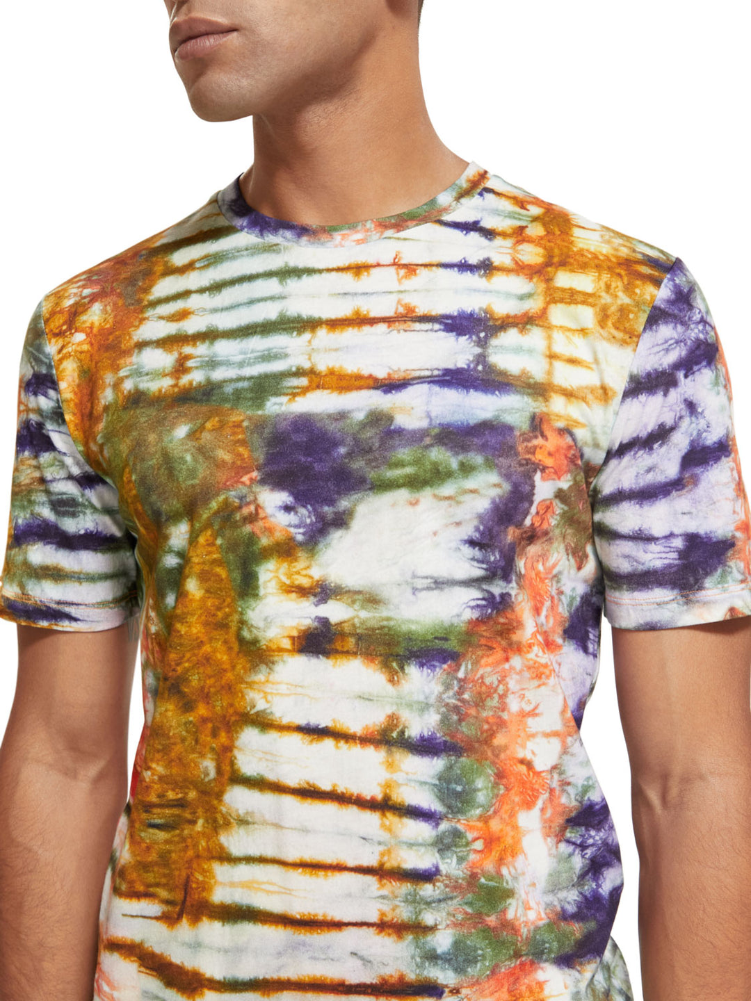 Scotch & Soda - Tie-Dyed Tee Shirt in Harmonica Tie Dye | Buster McGee