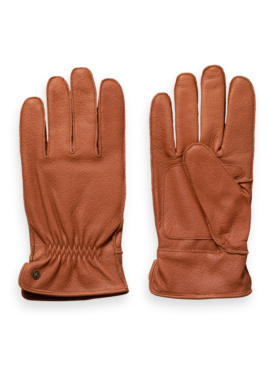 Scotch & Soda - Grain Leather Gloves in Toffee | Buster McGee