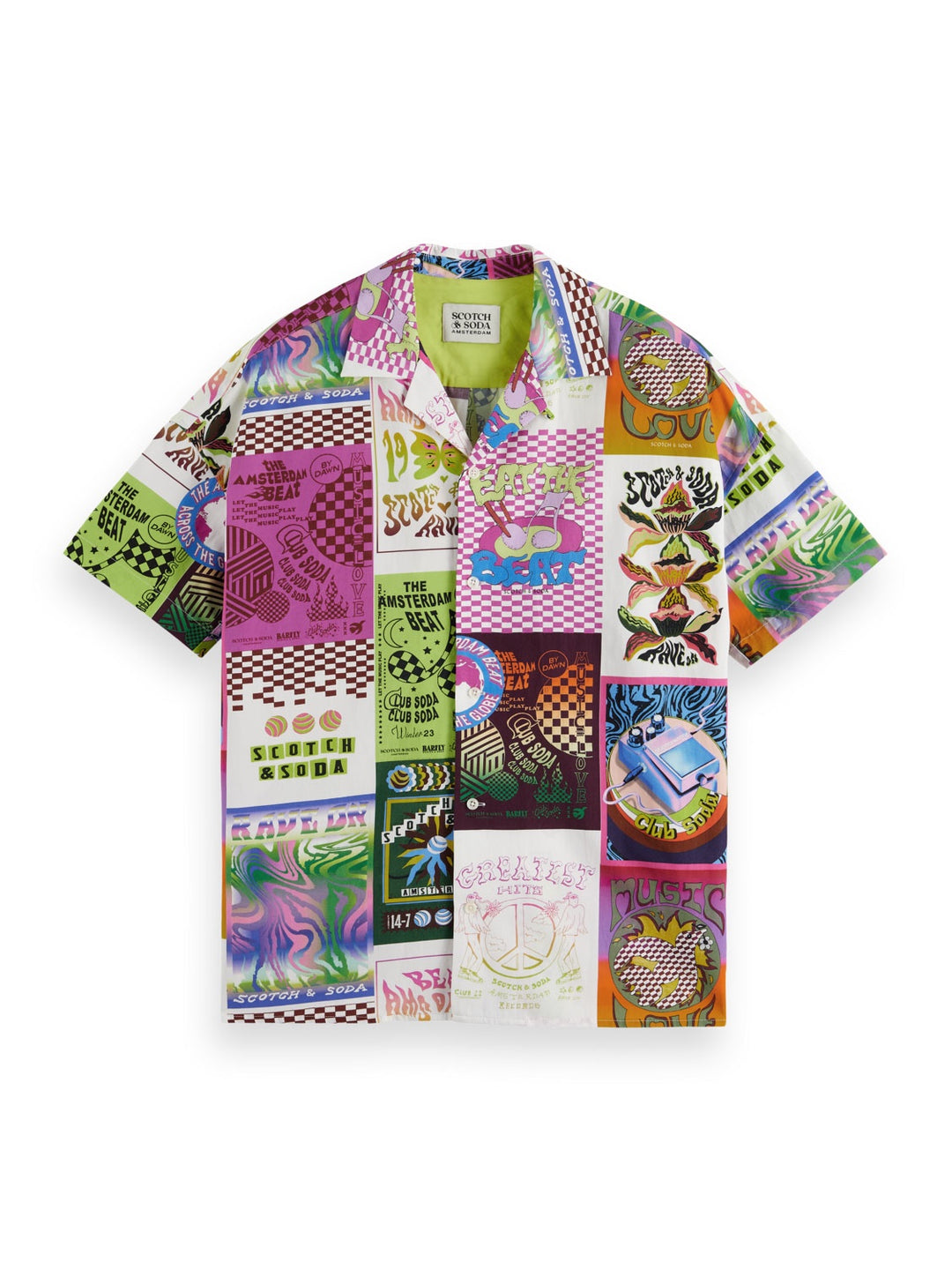 Scotch & Soda -SS Shirt with Pink Flyer Graphic | Buster McGee