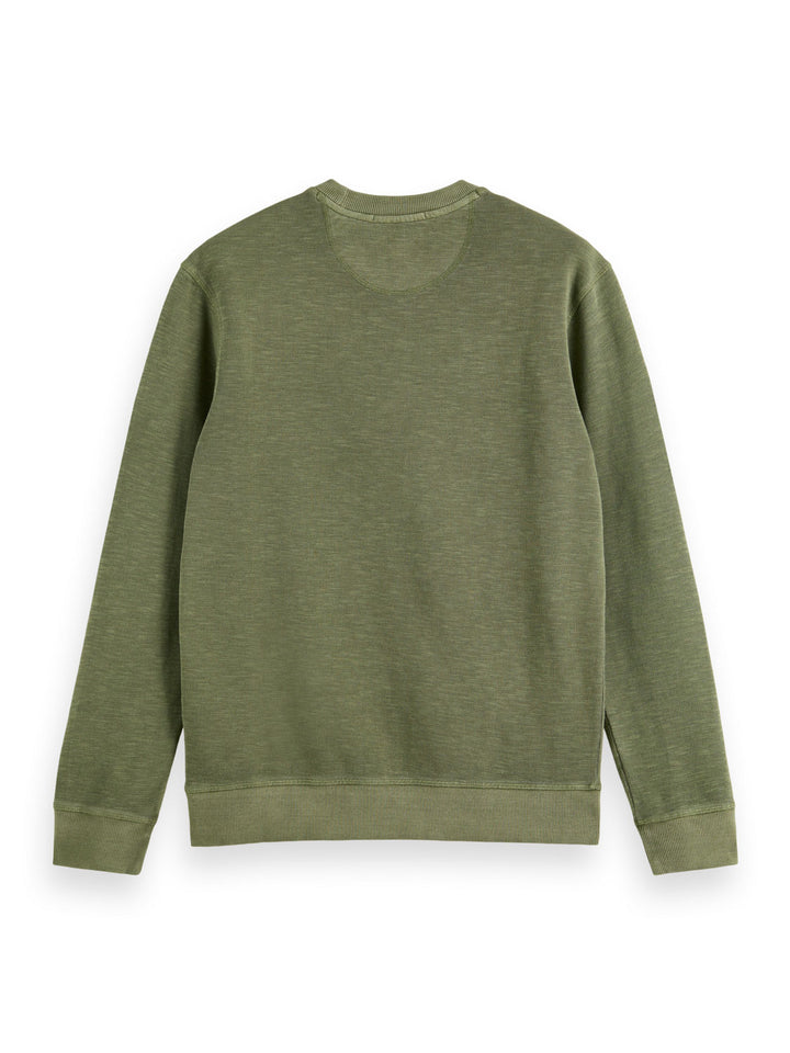 Scotch & Soda - Garment Dyed Sweatshirt in Army | Buster McGee