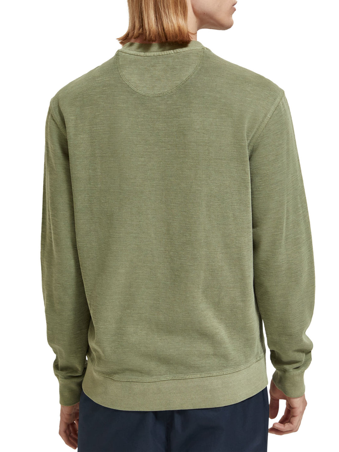 Scotch & Soda - Garment Dyed Sweatshirt in Army | Buster McGee