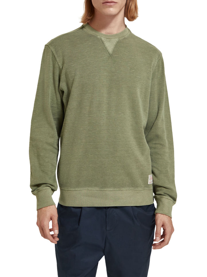 Scotch & Soda - Garment Dyed Sweatshirt in Army | Buster McGee