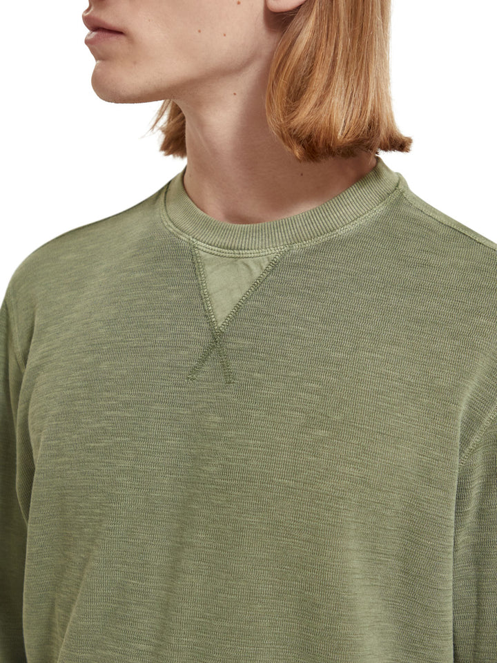 Scotch & Soda - Garment Dyed Sweatshirt in Army | Buster McGee