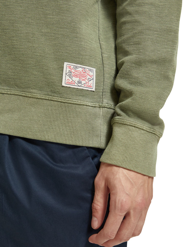 Scotch & Soda - Garment Dyed Sweatshirt in Army | Buster McGee