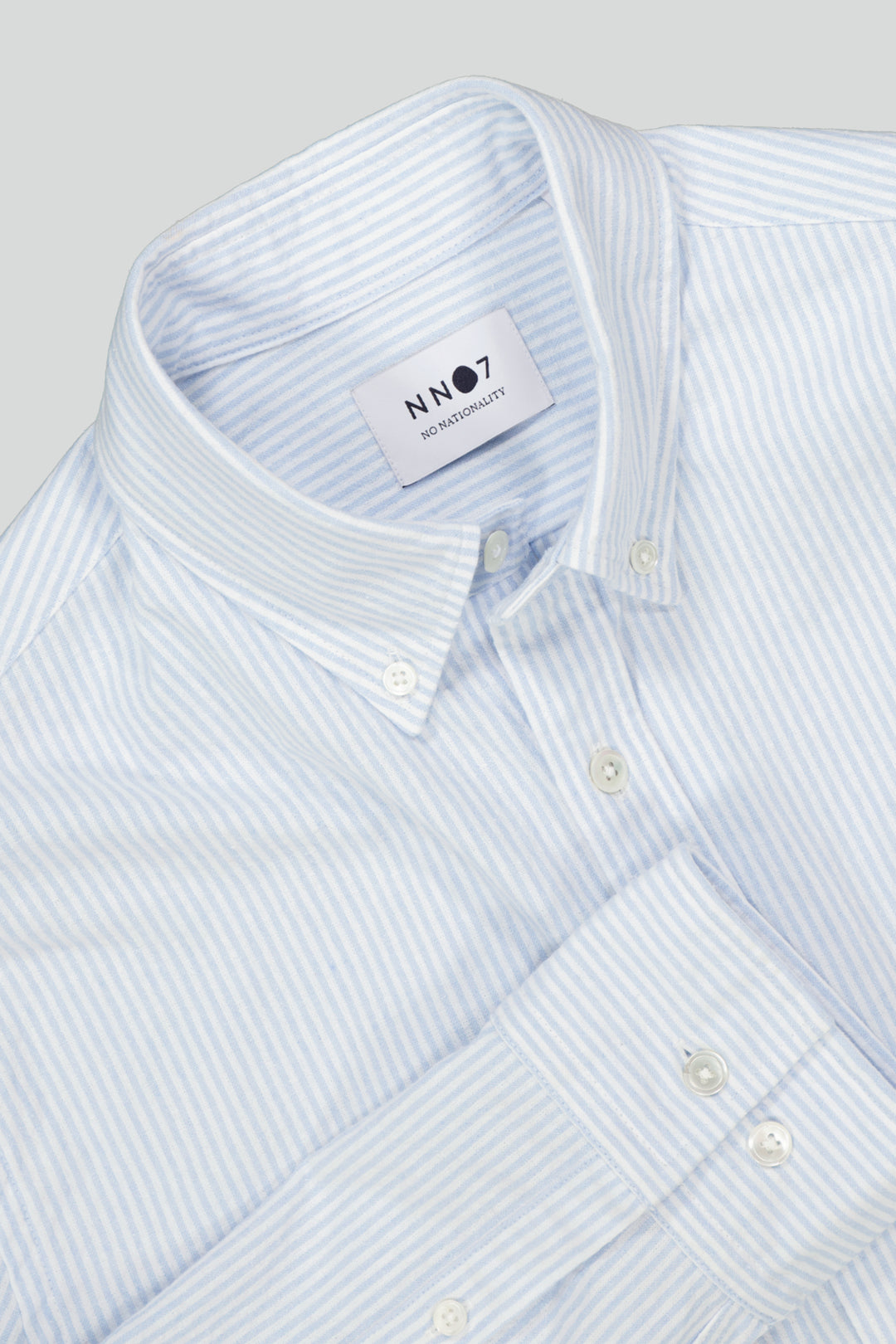 NN07 - Arne BD 5246 Button Down Shirt in Blue Stripe | Buster McGee
