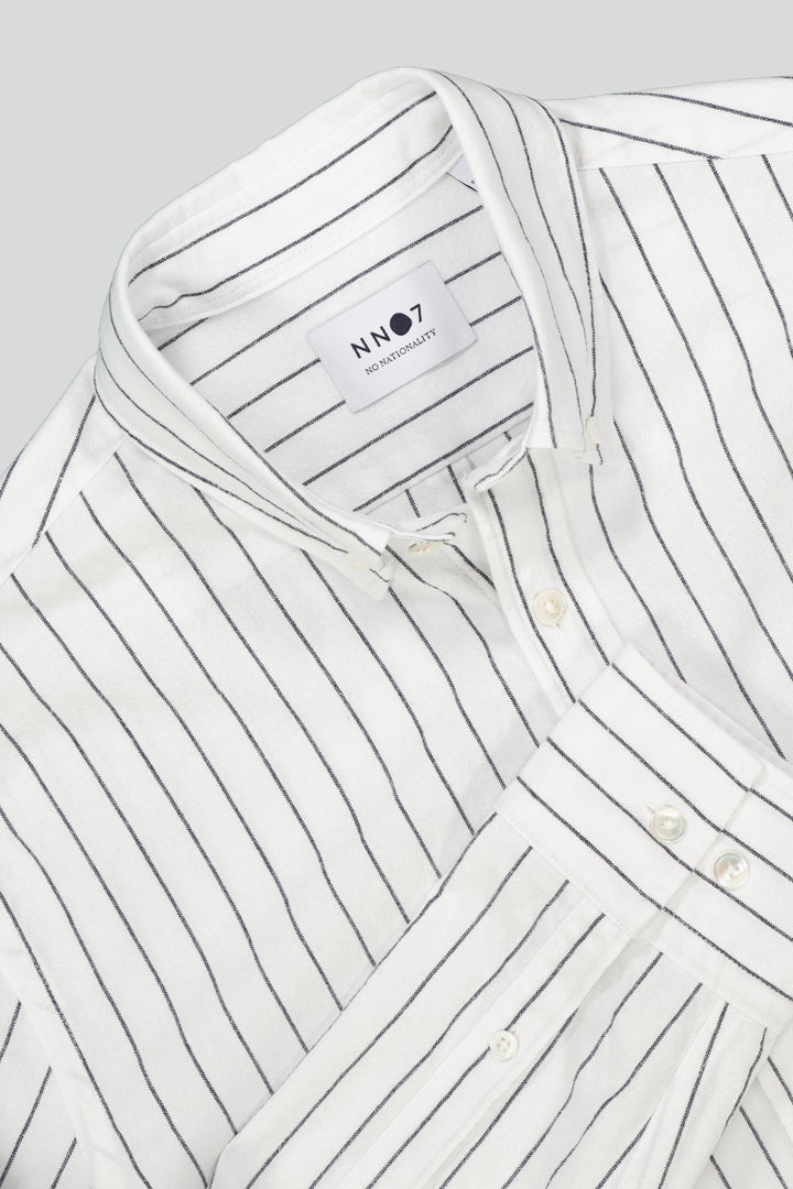 NN07 - Arne BD 5246 Button Down Shirt in Black Stripe | Buster McGee