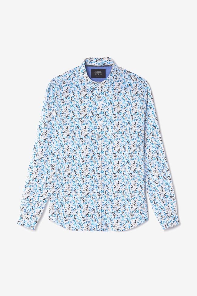 Le Temps des Cerises - Mariot Floral Print Longsleeve Shirt in Cream