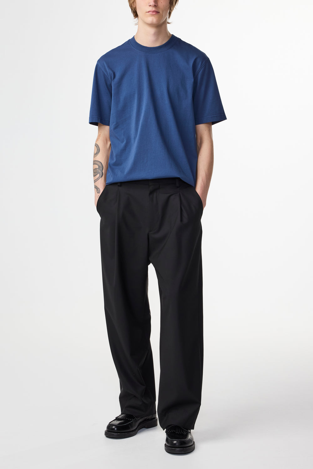 NN07 Adam Tee 3209 in Denim Blue | Buster McGee Daylesford