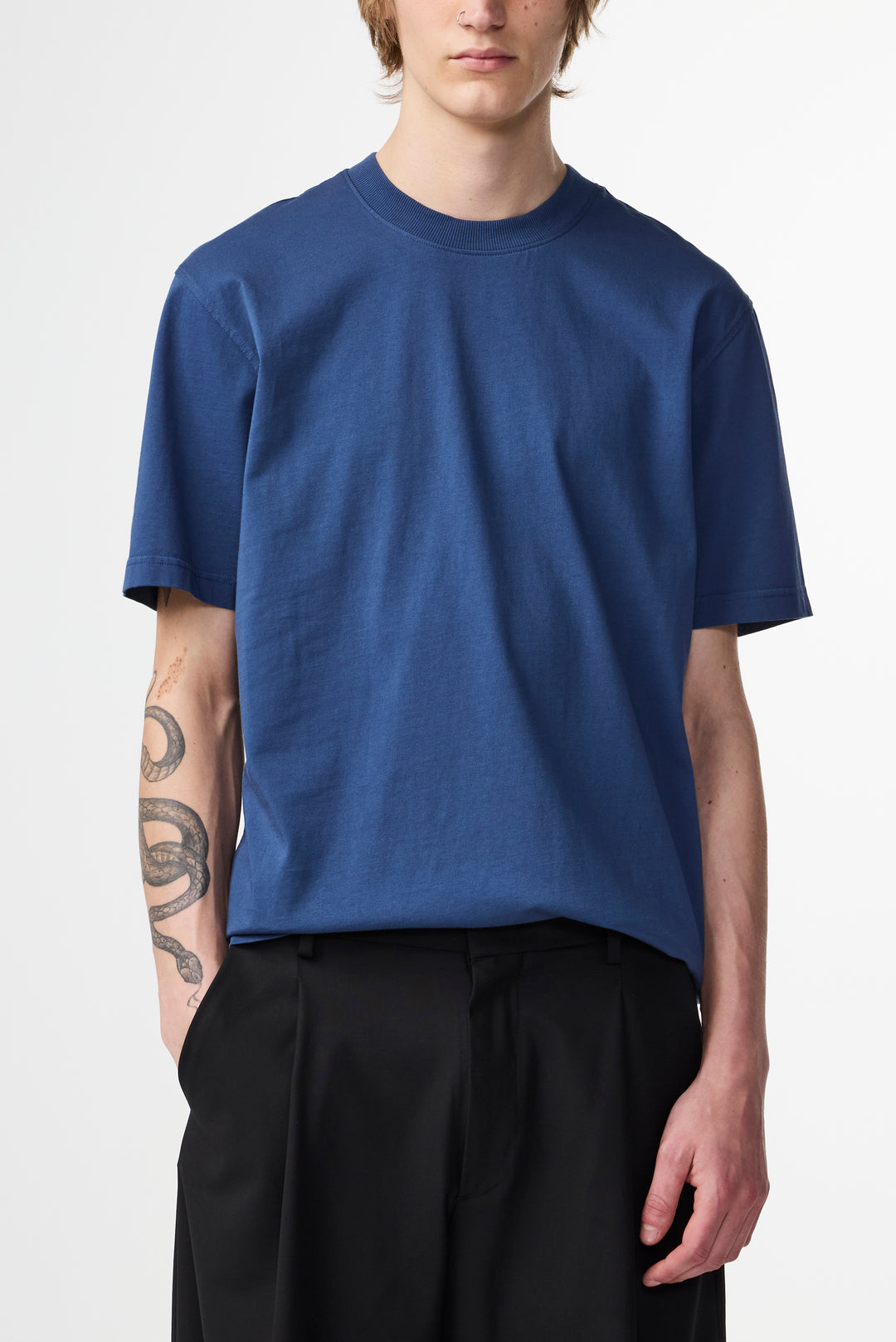 NN07 Adam Tee 3209 in Denim Blue | Buster McGee Daylesford