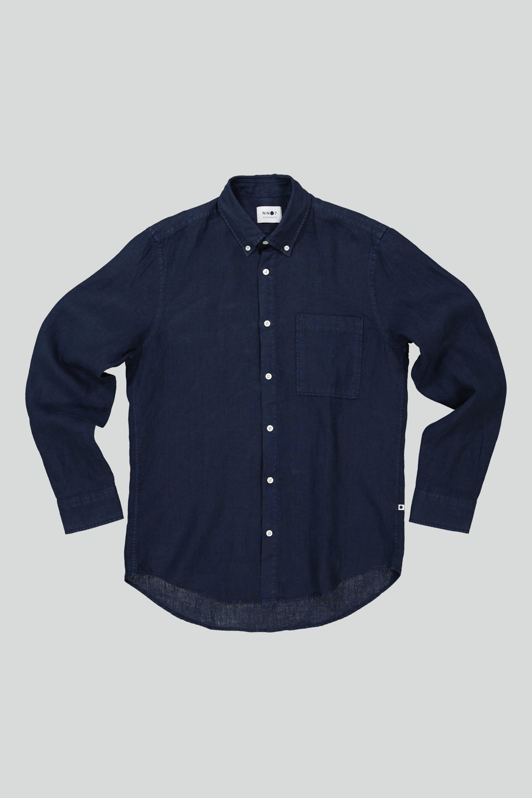 NN07 - Arne BD 5706 Linen Shirt in Navy Blue | Buster McGee