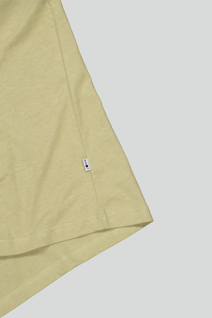 NN07 -  Adam 3266 SS Linen Tee 3208 in Pale Olive | Buster McGee