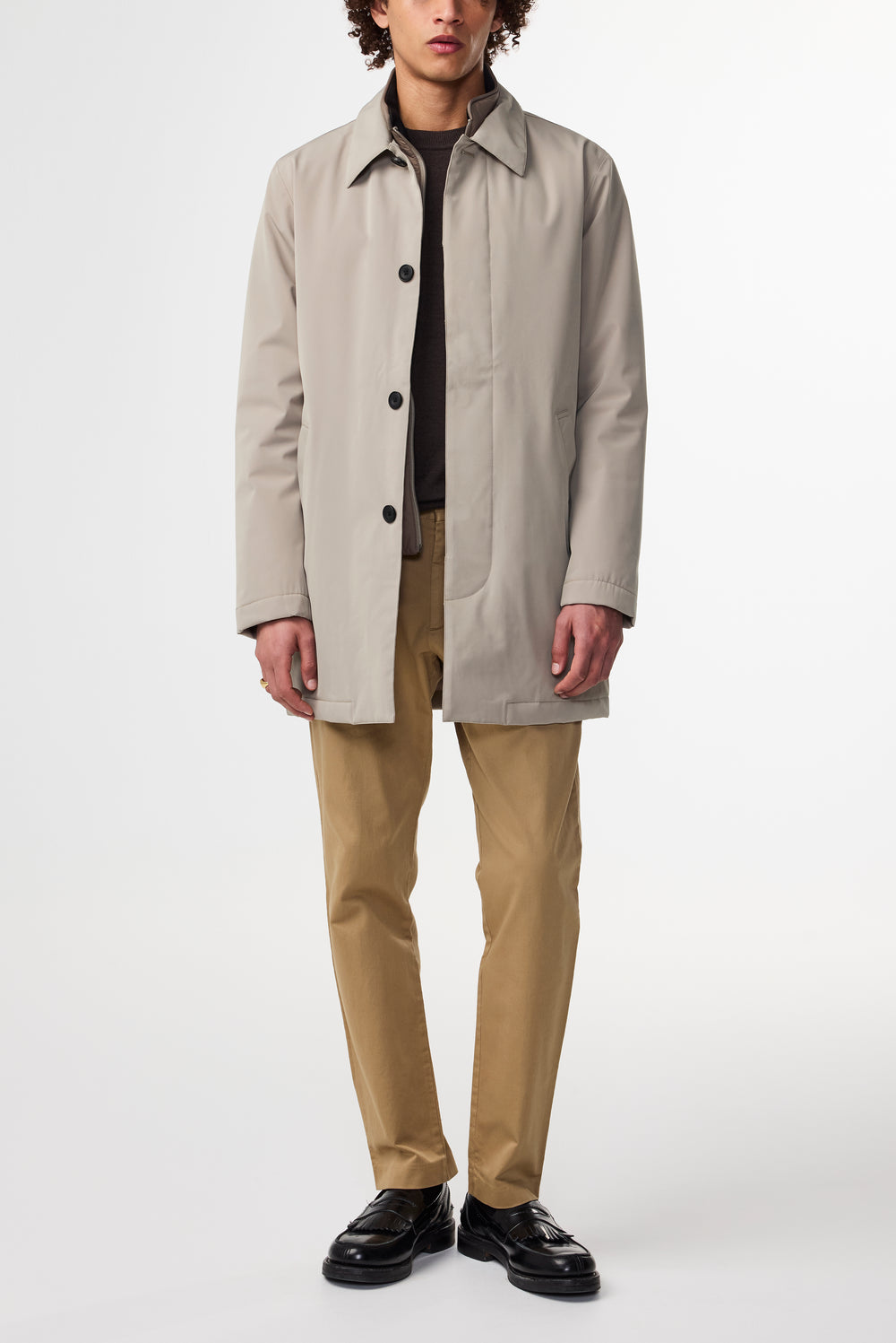 NN07 Blake 8240 Trench Coat in Greige | Buster McGee