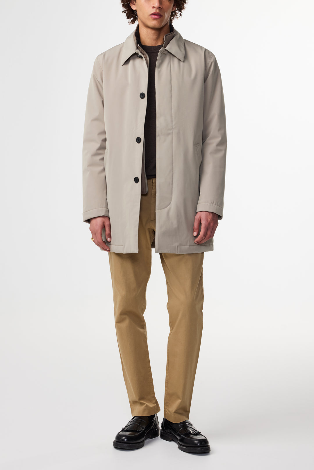 NN07 Blake 8240 Trench Coat in Greige | Buster McGee