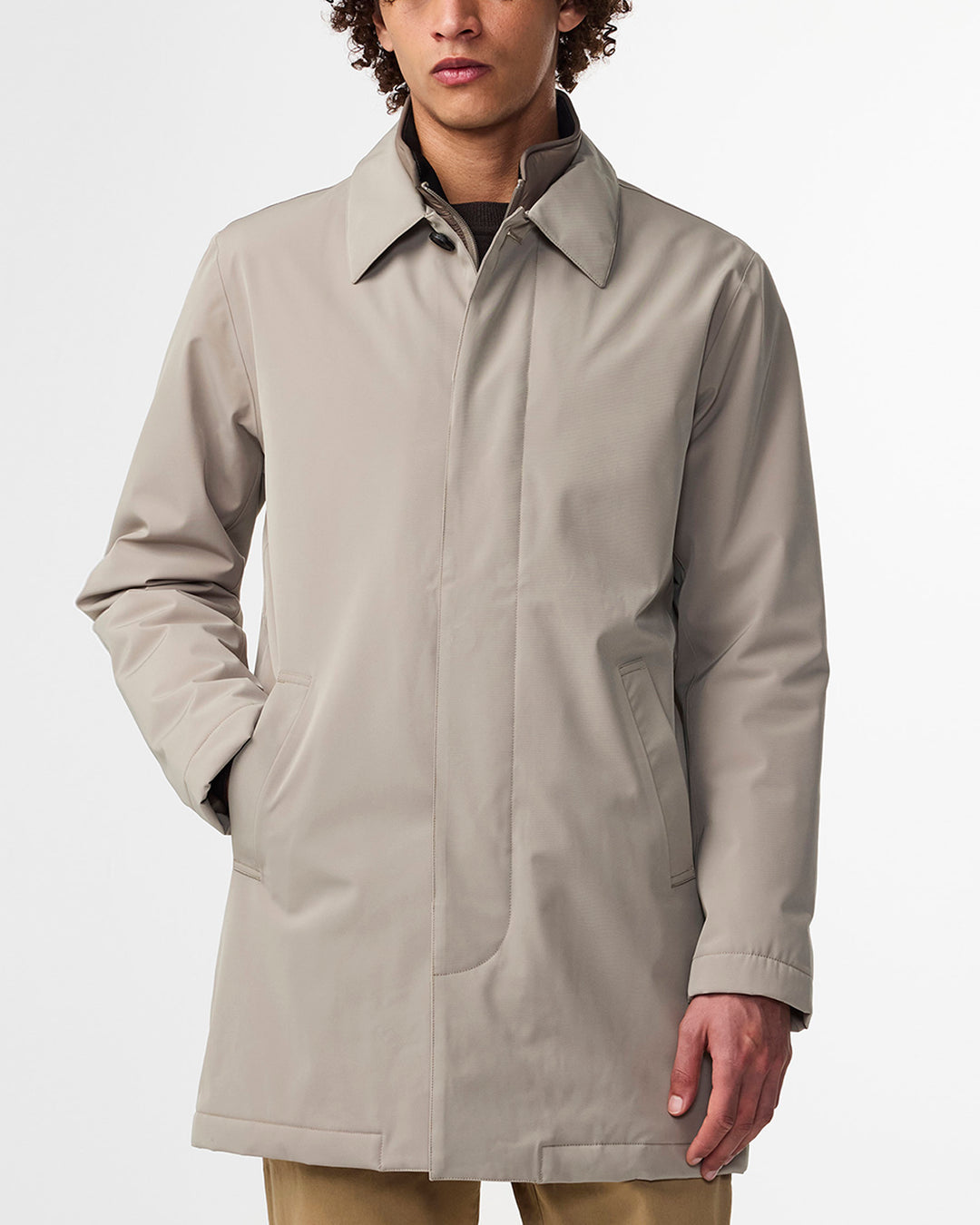 NN07 Blake 8240 Trench Coat in Greige | Buster McGee