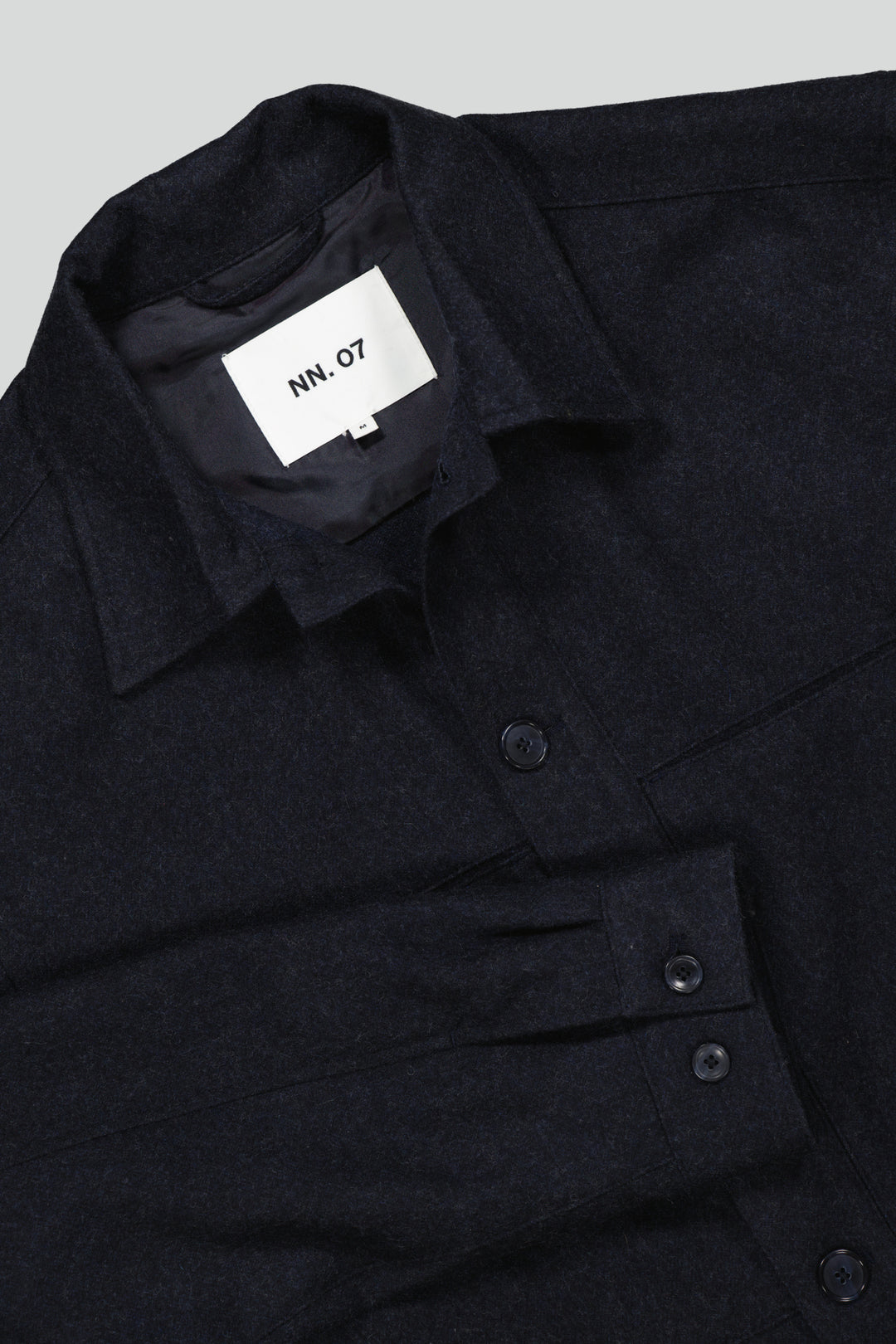 NN07 -  Isak 1630 Overshirt in Navy Blue | Buster McGee