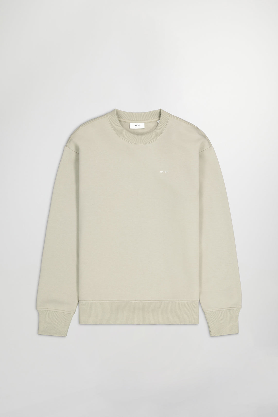 NN07 Briggs Crew 3504 Sweatshirt in Fog | Buster McGee