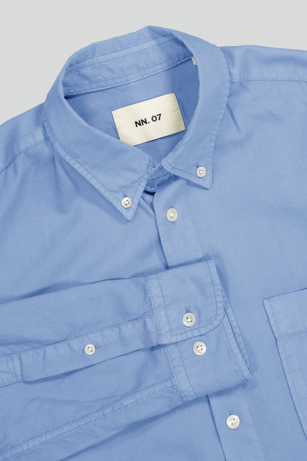 NN07 - Arne BD 5655 Longsleeve Shirt in Tink Blue | Buster McGee