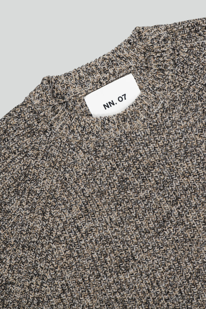 NN07 - Jacobo 6533 Crewneck Sweater in Khaki Melange | Buster McGee