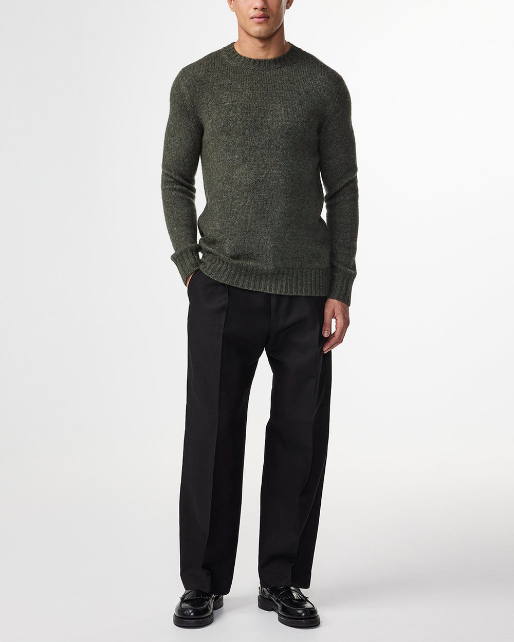 NN07 Lee 6598 Crewneck Pullover in Capers | Buster McGee