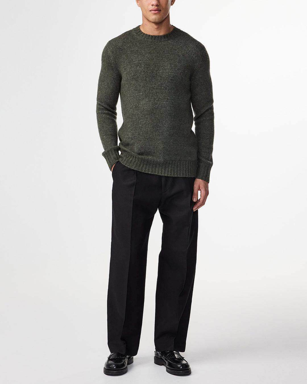 NN07 Lee 6598 Crewneck Pullover in Capers | Buster McGee