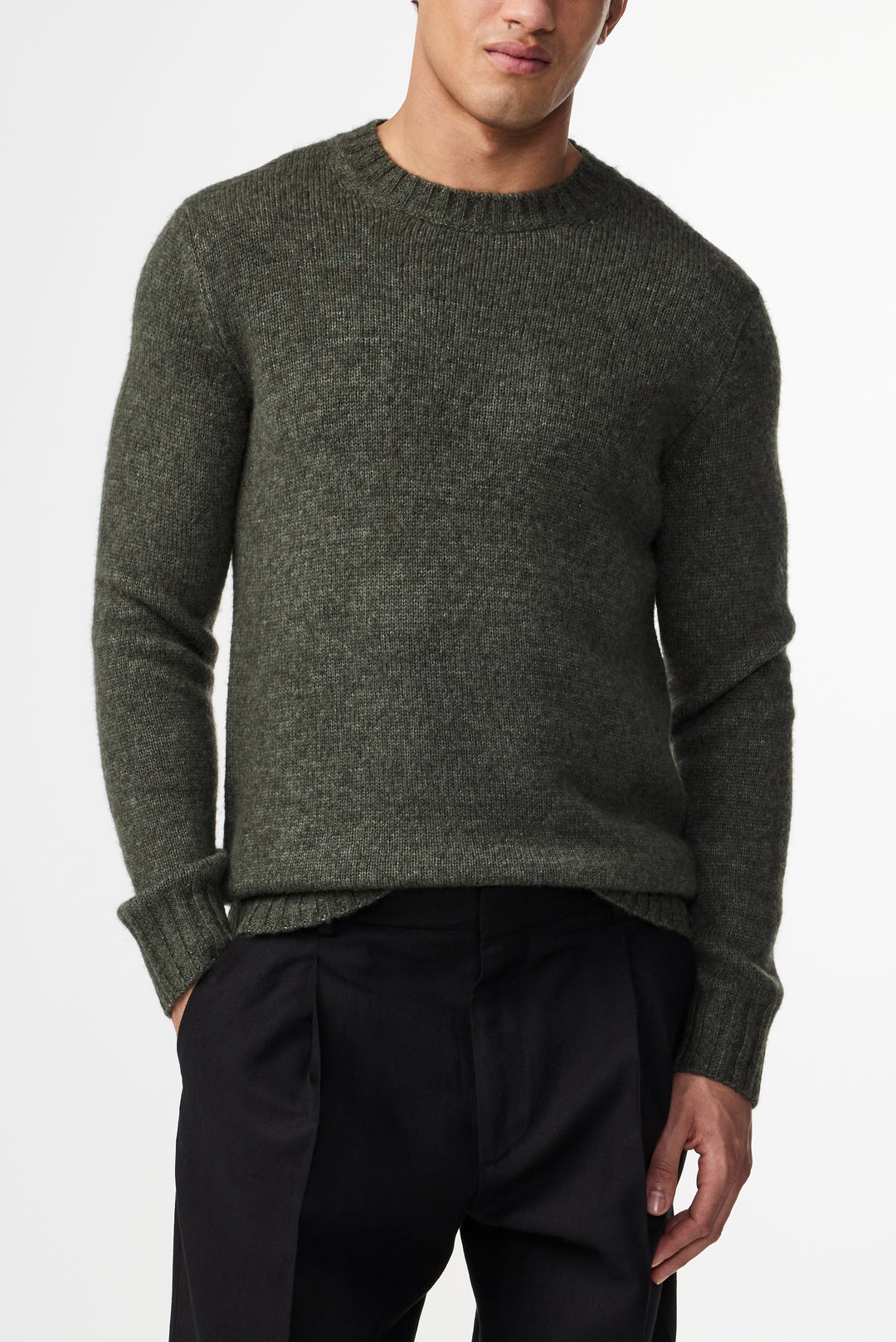 NN07 Lee 6598 Crewneck Pullover in Capers | Buster McGee