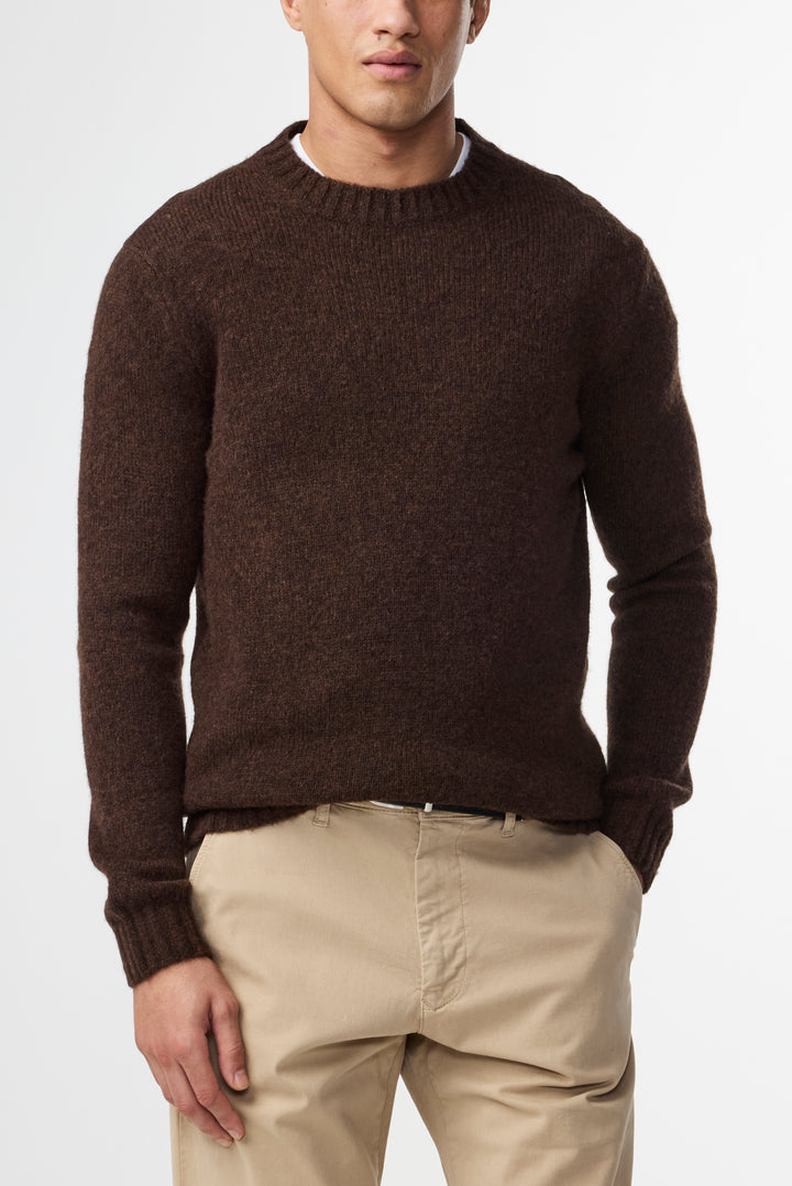 NN07 Lee 6598 Crewneck Pullover in Demitasse | Buster McGee