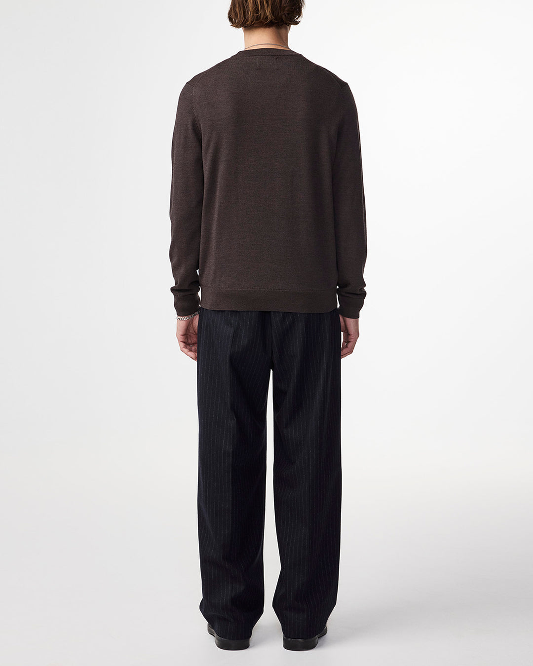 NN07 Ted 6605 Longsleeve Pullover in Demitasse | Buster McGee