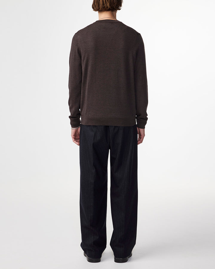 NN07 Ted 6605 Longsleeve Pullover in Demitasse | Buster McGee