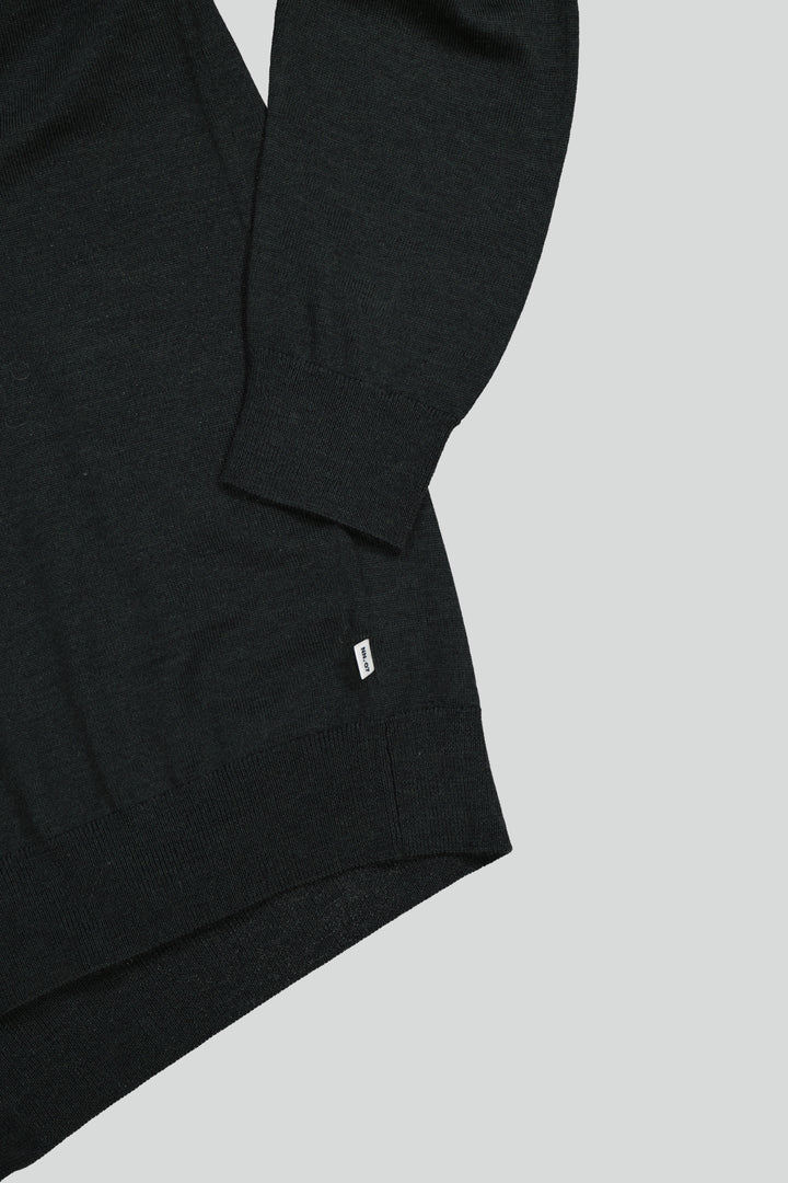 NN07 Ted 6605 Longsleeve Wool Pullover in Dark Army | Buster McGee