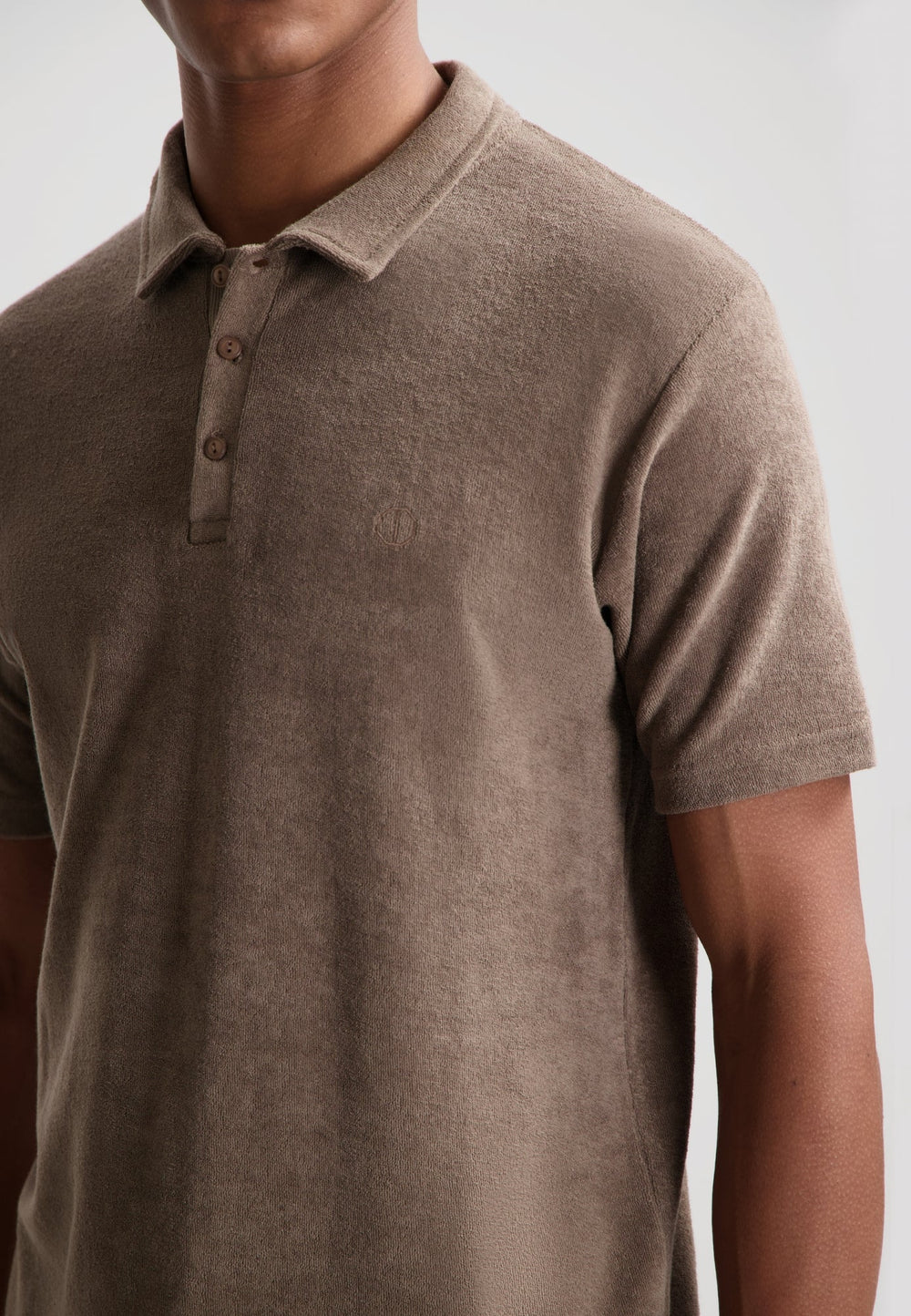 DSTREZZED Roy Toweling Polo in Timber Wolf | Buster McGee