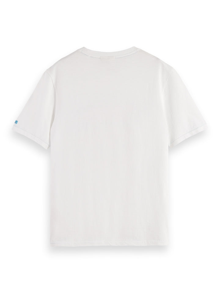 Scotch & Soda Front Artwork T-Shirt in White | Buster McGee