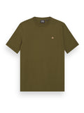 Garment Dyed Logo Crewneck Tee Shirt in Algae | Buster McGee