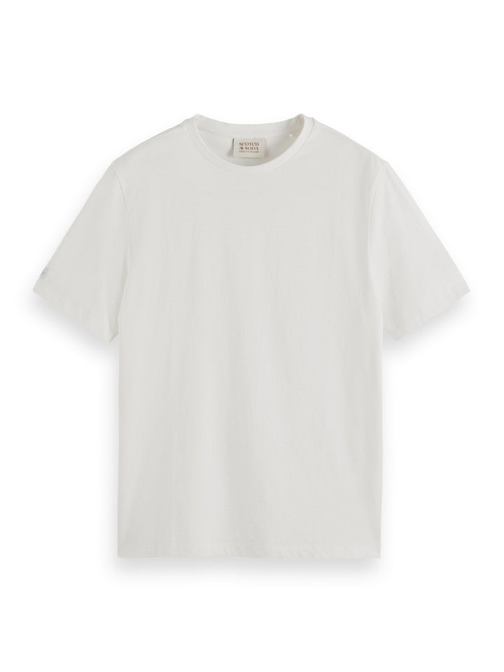 Scotch & Soda Cotton Linen Tee in White | Buster McGee 