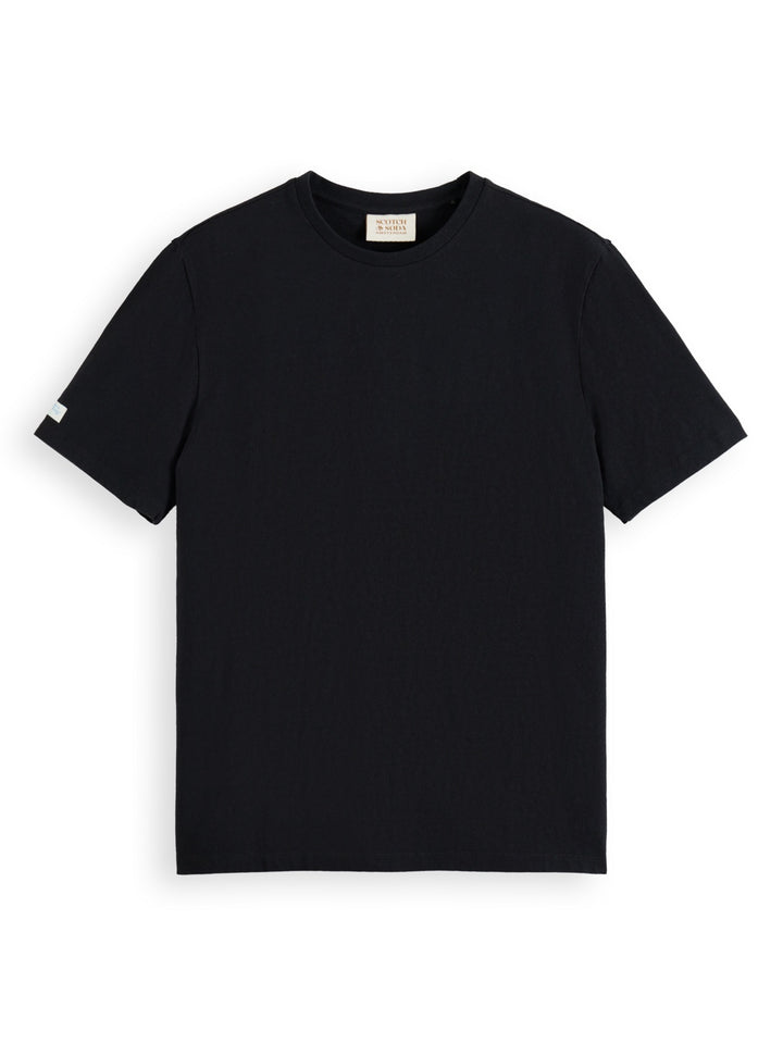 Scotch & Soda Cotton Linen Tee in Black | Buster McGee