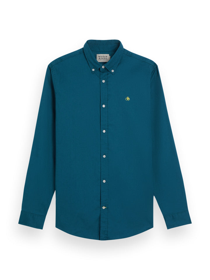 Essential Oxford Solid Shirt in Harbour Teal | Buster McGee