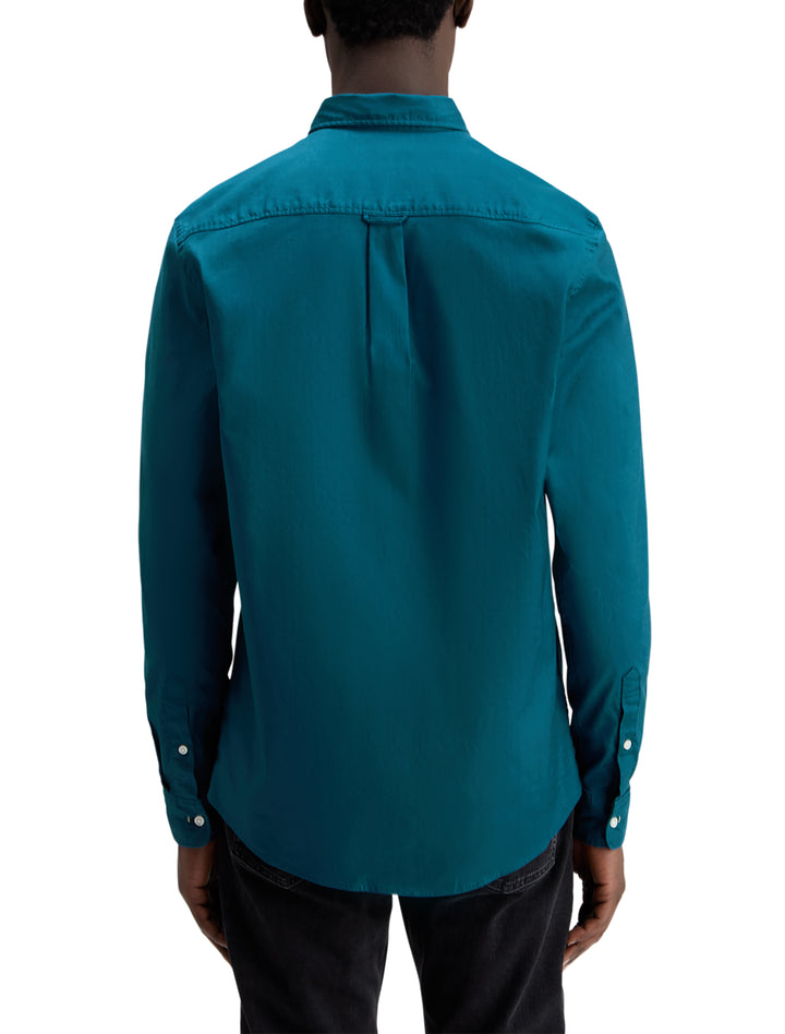 Essential Oxford Solid Shirt in Harbour Teal | Buster McGee