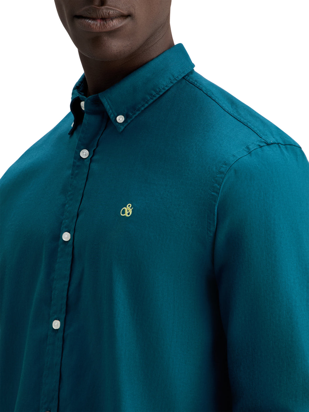 Essential Oxford Solid Shirt in Harbour Teal | Buster McGee