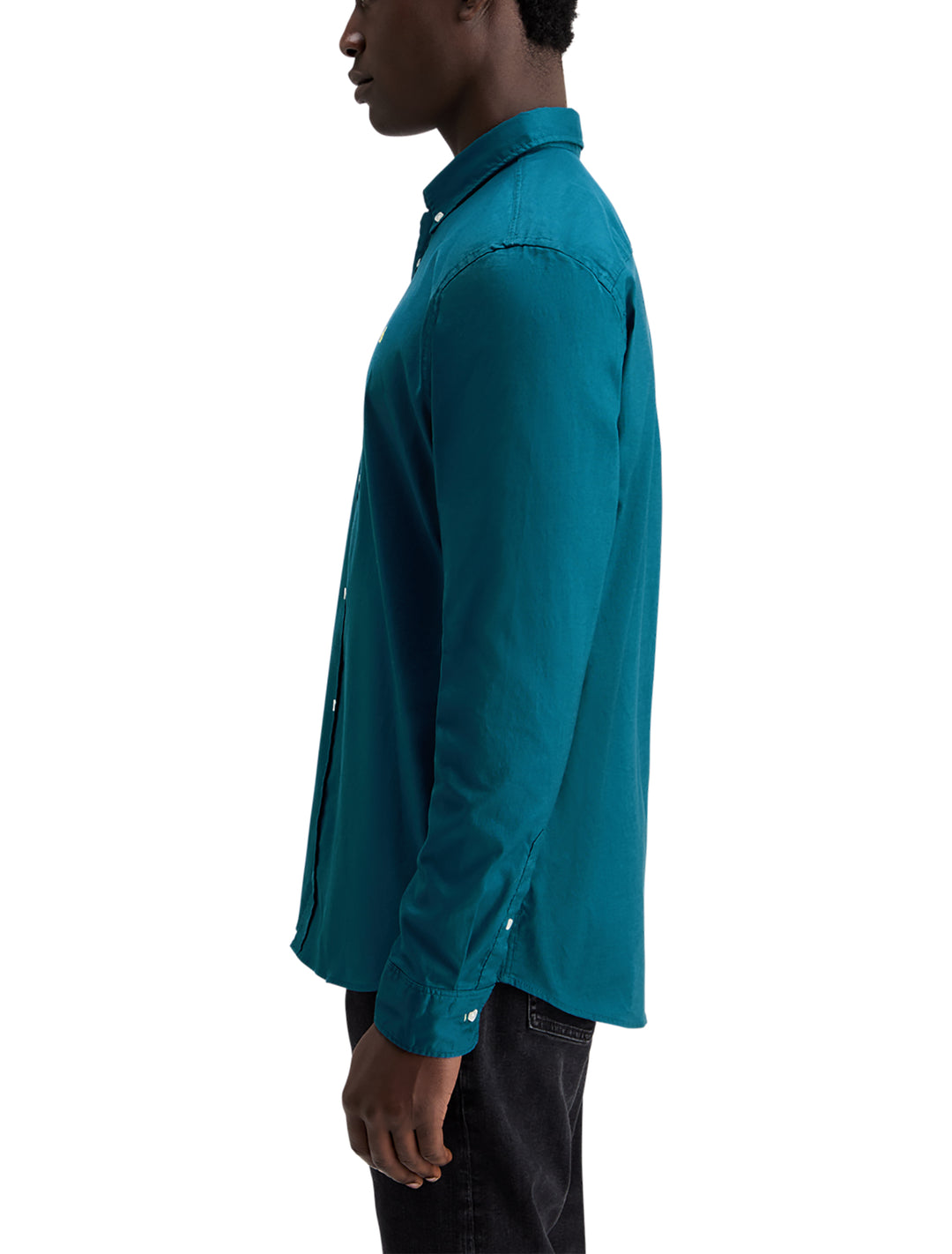 Essential Oxford Solid Shirt in Harbour Teal | Buster McGee