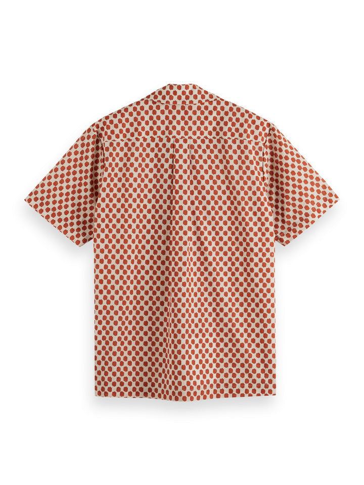 Printed Short Sleeved Shirt with Polka Red Boat | Buster McGee