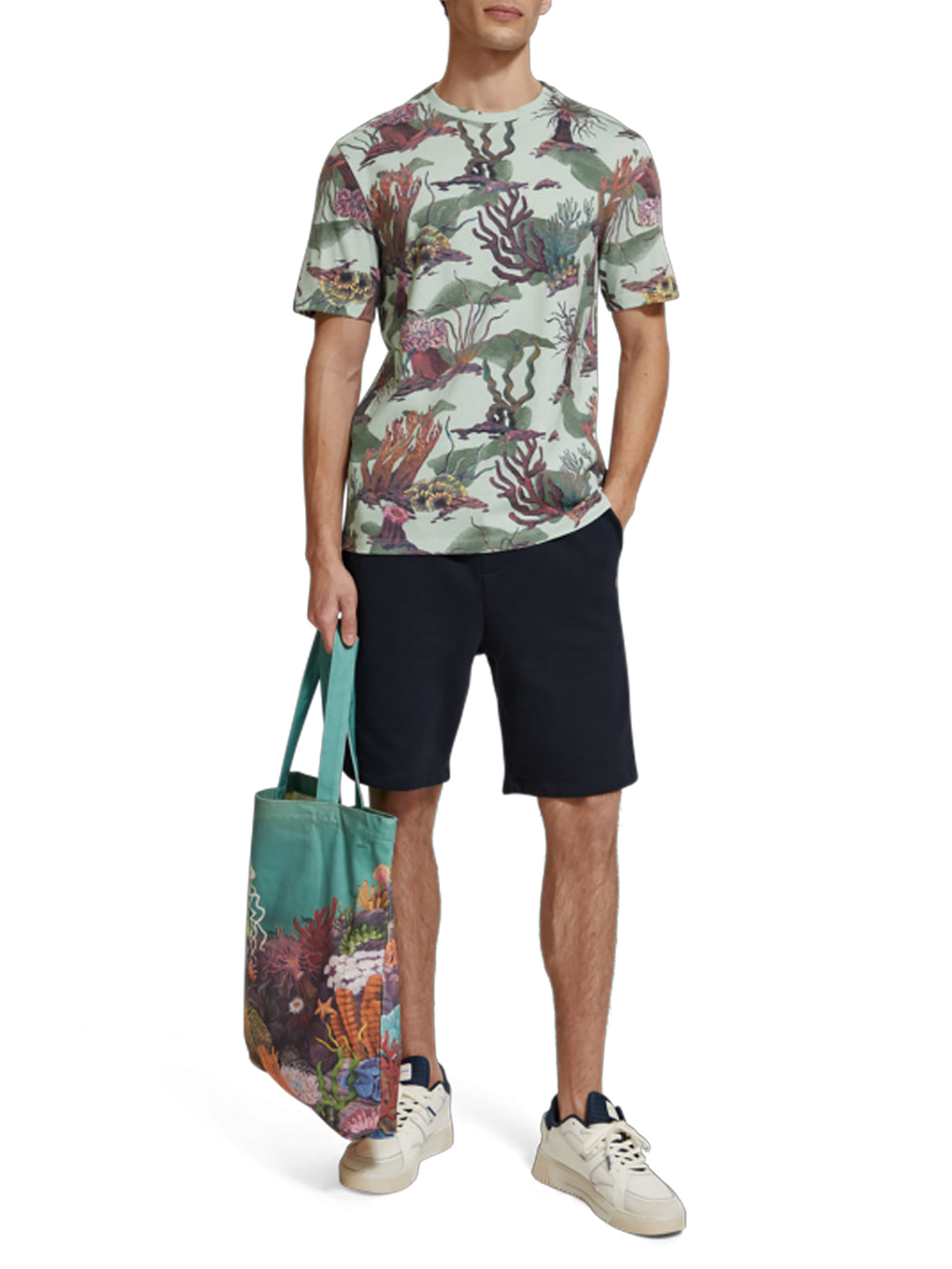 Scotch & Soda Seashell Printed AOP Tee | Buster McGee