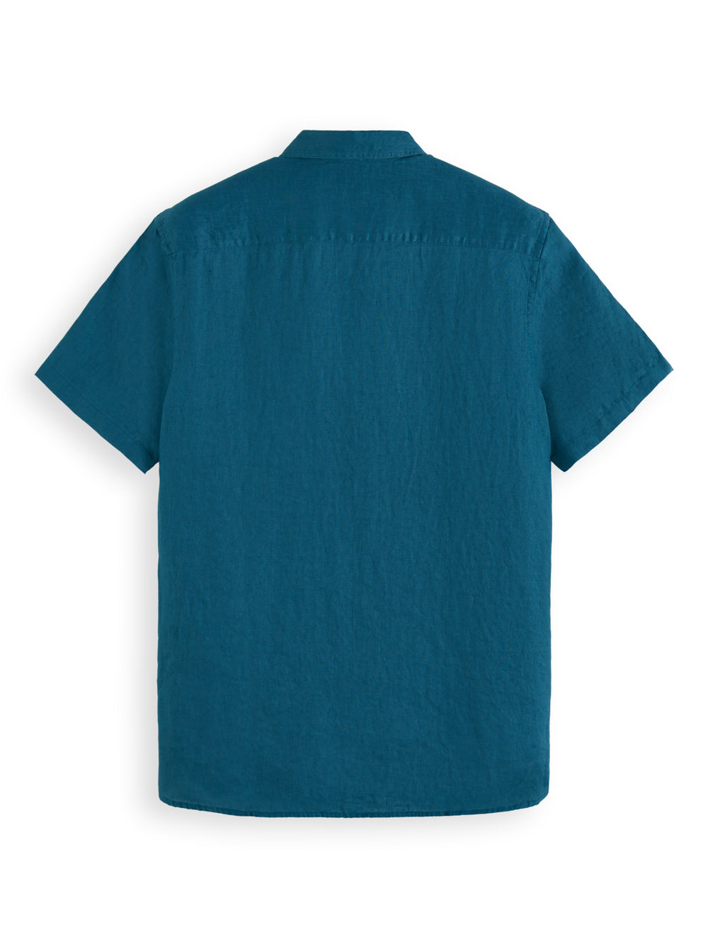 Scotch & Soda Short Sleeve Linen Shirt in Harbour Teal | Buster McGee