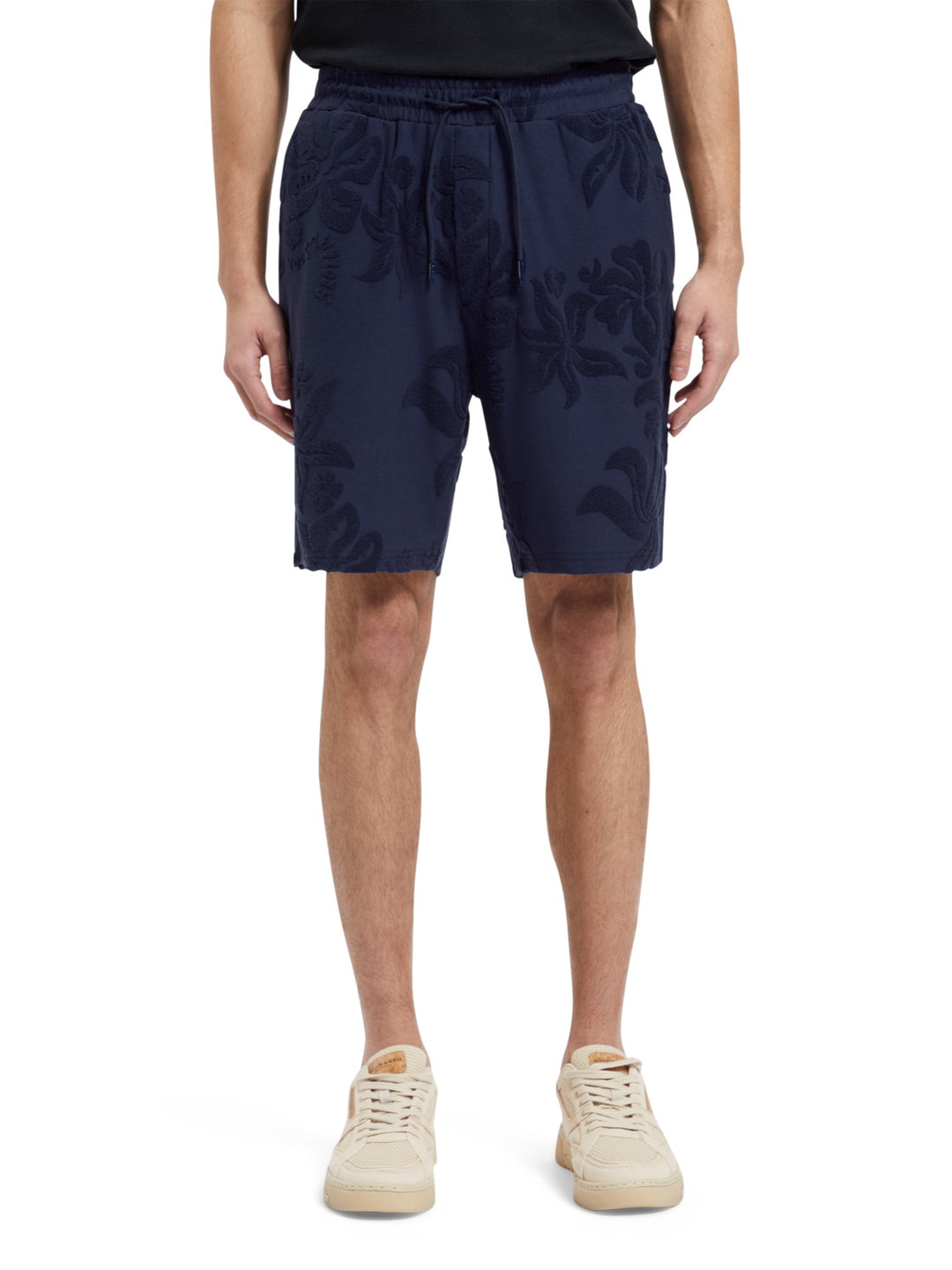 Scotch & Soda Jacquard Towelling Shorts in Navy Blue | Buster McGee