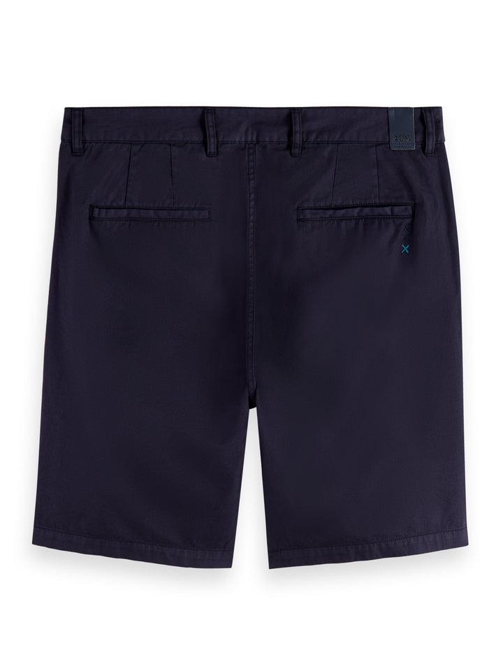 Stuart Garment Dyed Cotton Blend Twill Short in Night | Buster McGee