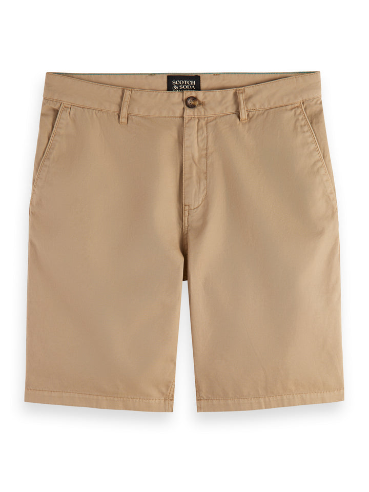 Stuart Garment Dyed Cotton Blend Twill Short Seastone | Buster McGee