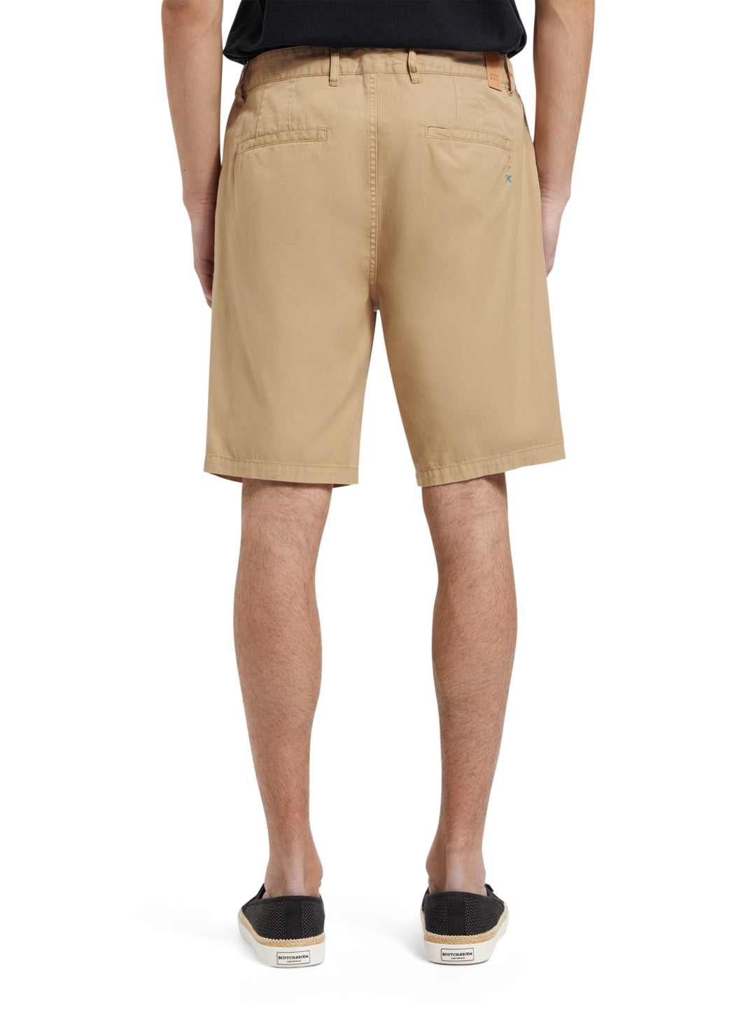 Stuart Garment Dyed Cotton Blend Twill Short Seastone | Buster McGee