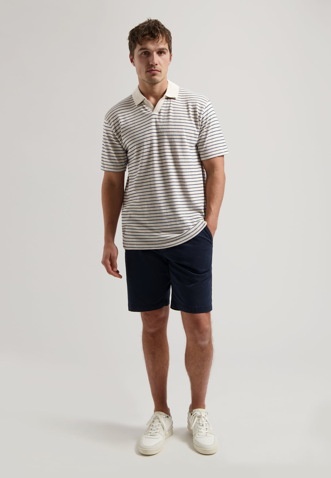 Dstrezzed Alistar Polo in Silver Birch | Buster McGee